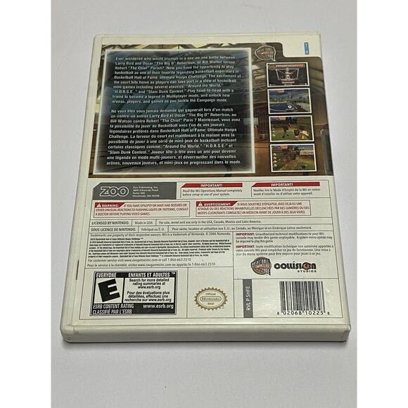 Basketball Hall-Of Fame Ultimate Hoops Challenge Nintendo Wii Game Complete Game - Picture 2 of 3